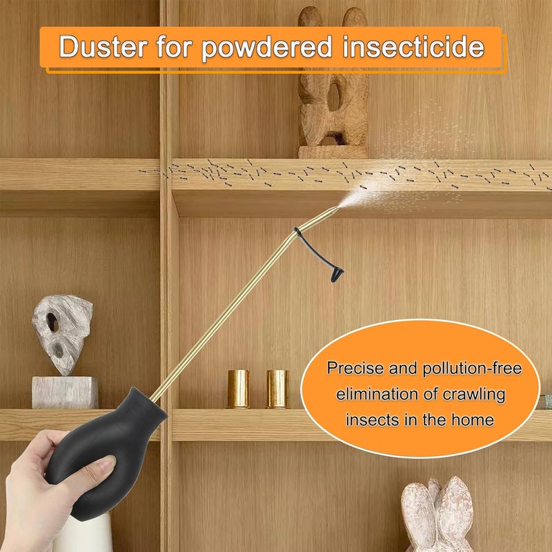 CZA Diatomaceous Earth Duster, Powder Sprayer, (2pack) Garden Duster Applicator Dispenser with Long Plastic Tube for Organic Gardening Agricultural Supplies for Diatomaceous Earth - Image 2